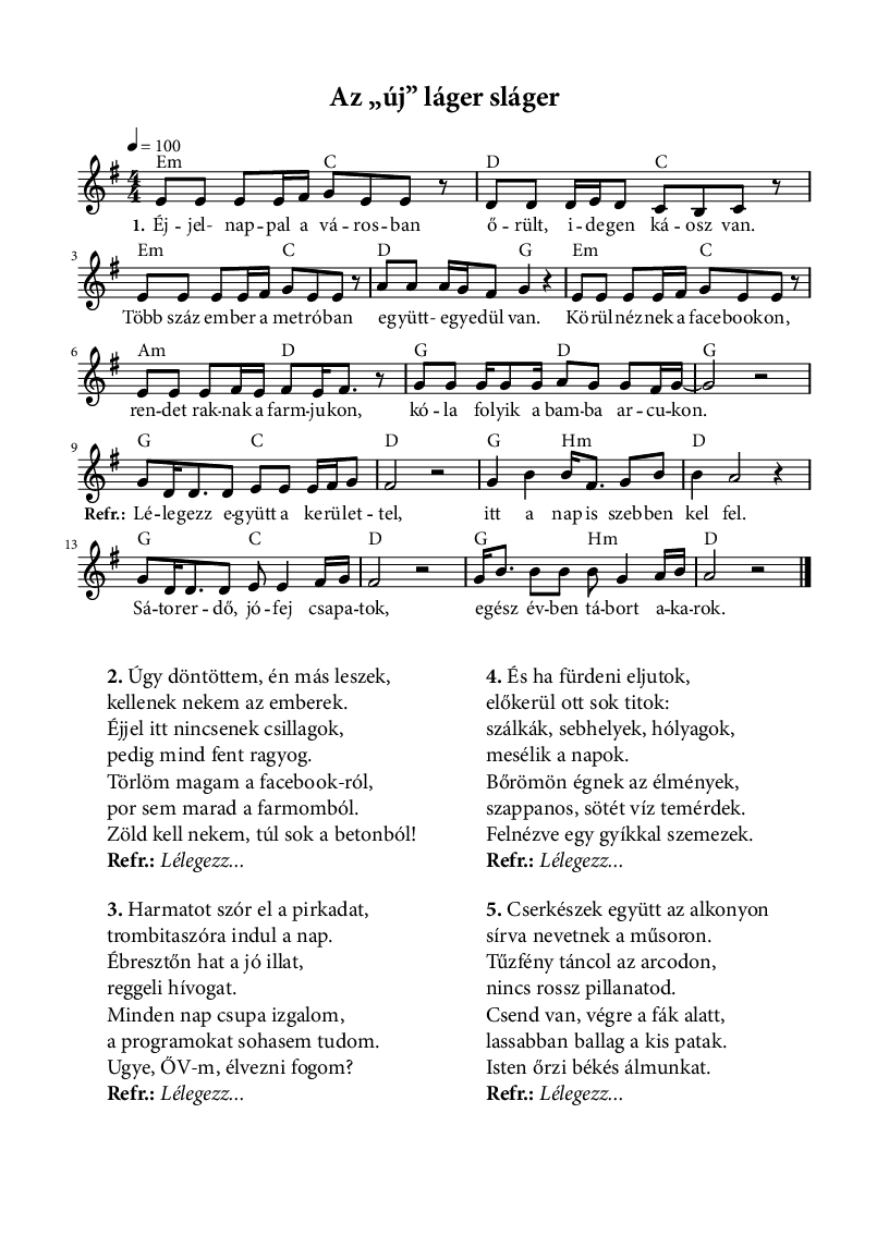 Az új láger sláger